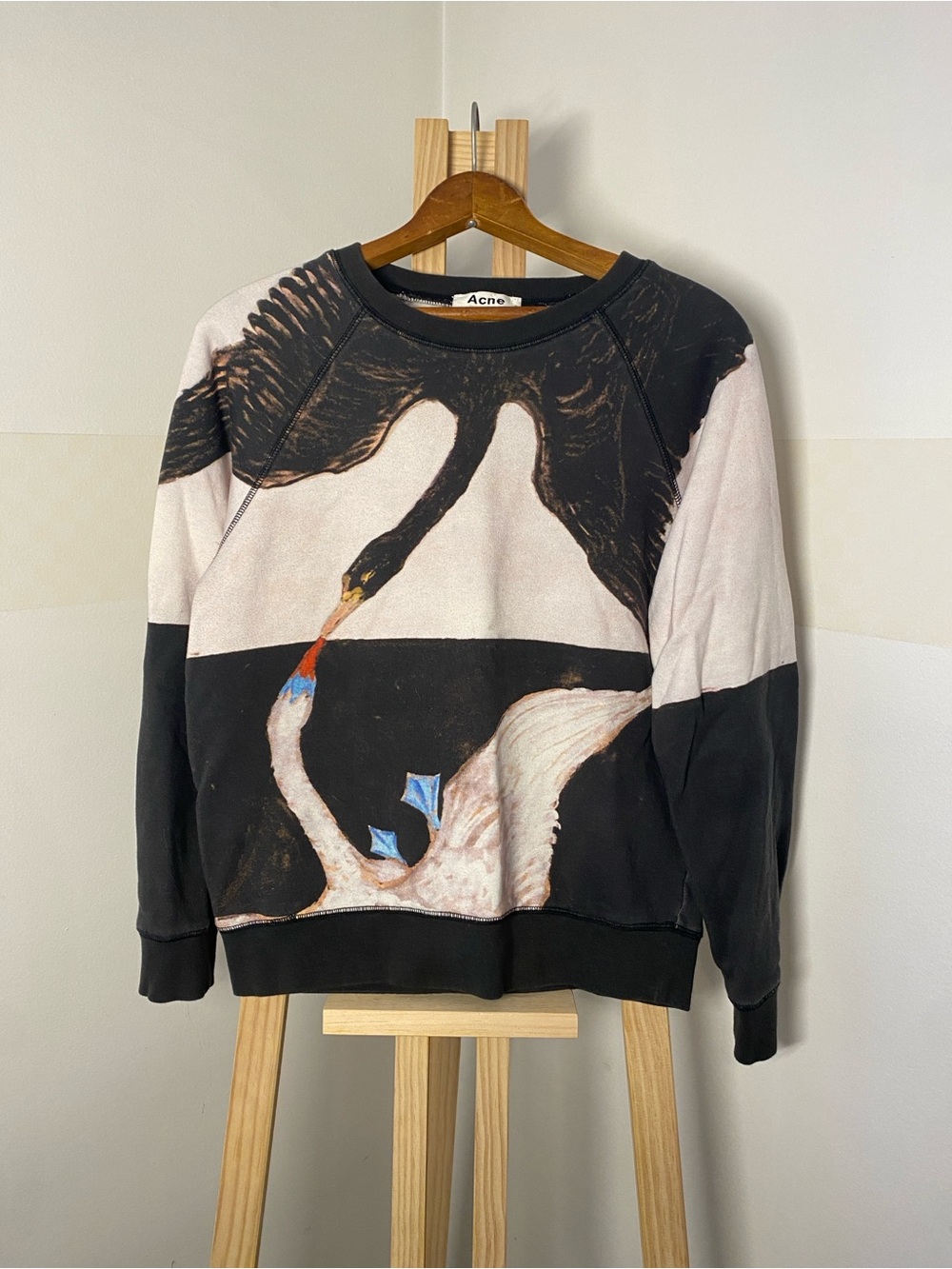 Acne Studios x Hilma af Klint Swan Print Sweatshirt XS Rare SS14 Art Collab - Picture 4 of 8